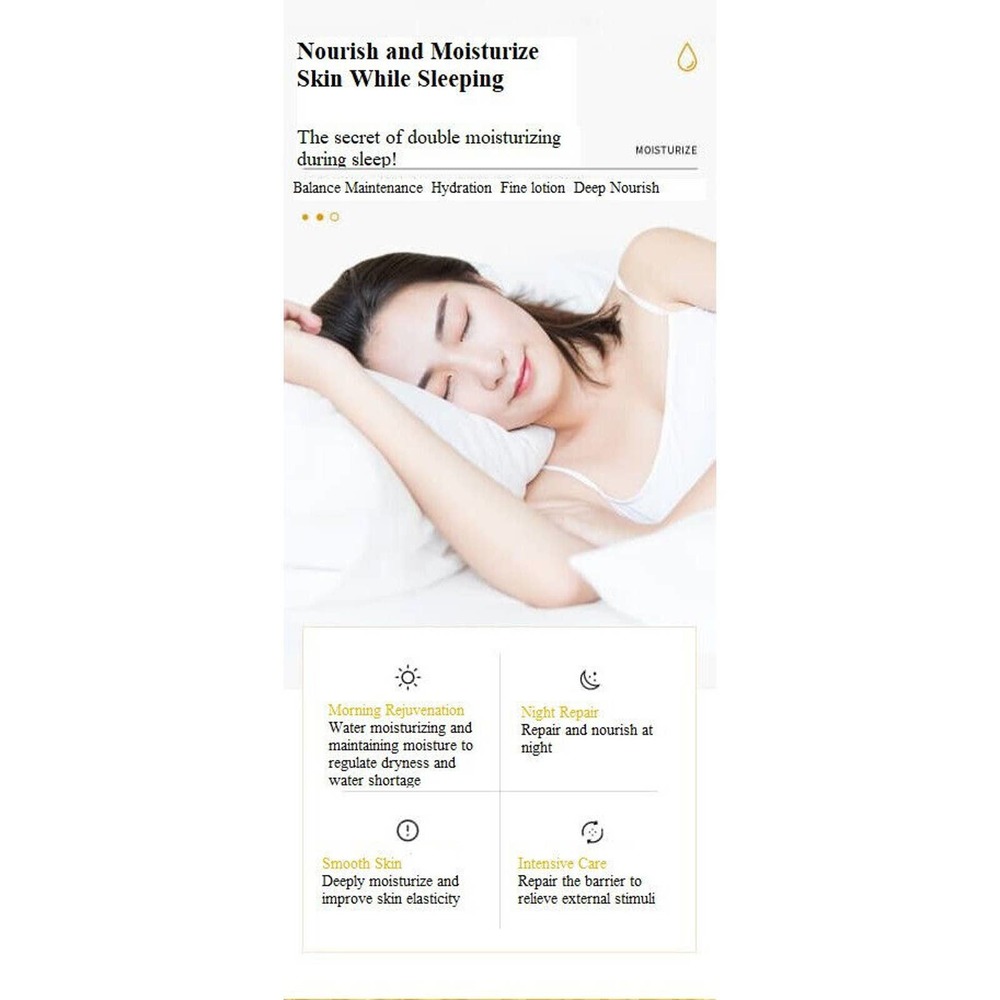 SENANA Golden Yeast Sleeping face Mask Frozen Film delicate rosy clear skin - Picture 3 of 8